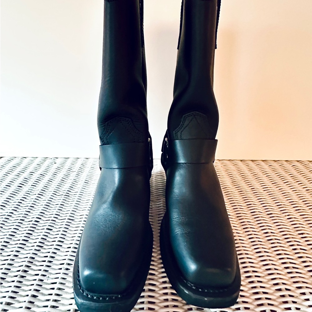 Dingo Molly Harness Boots Black Leather, Women’s 8.5 - Picture 5 of 9
